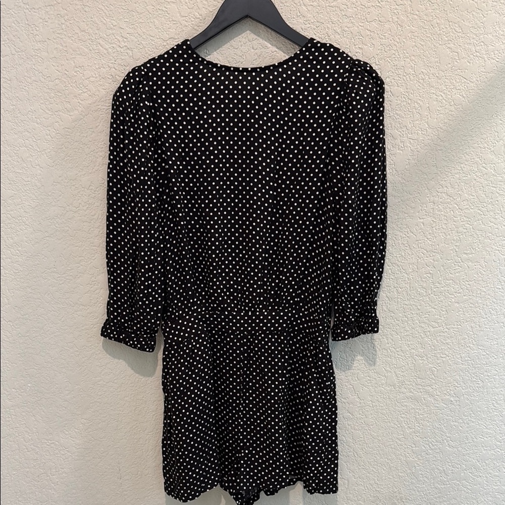 We wore what Black and White Polka Dot Women's Romper
